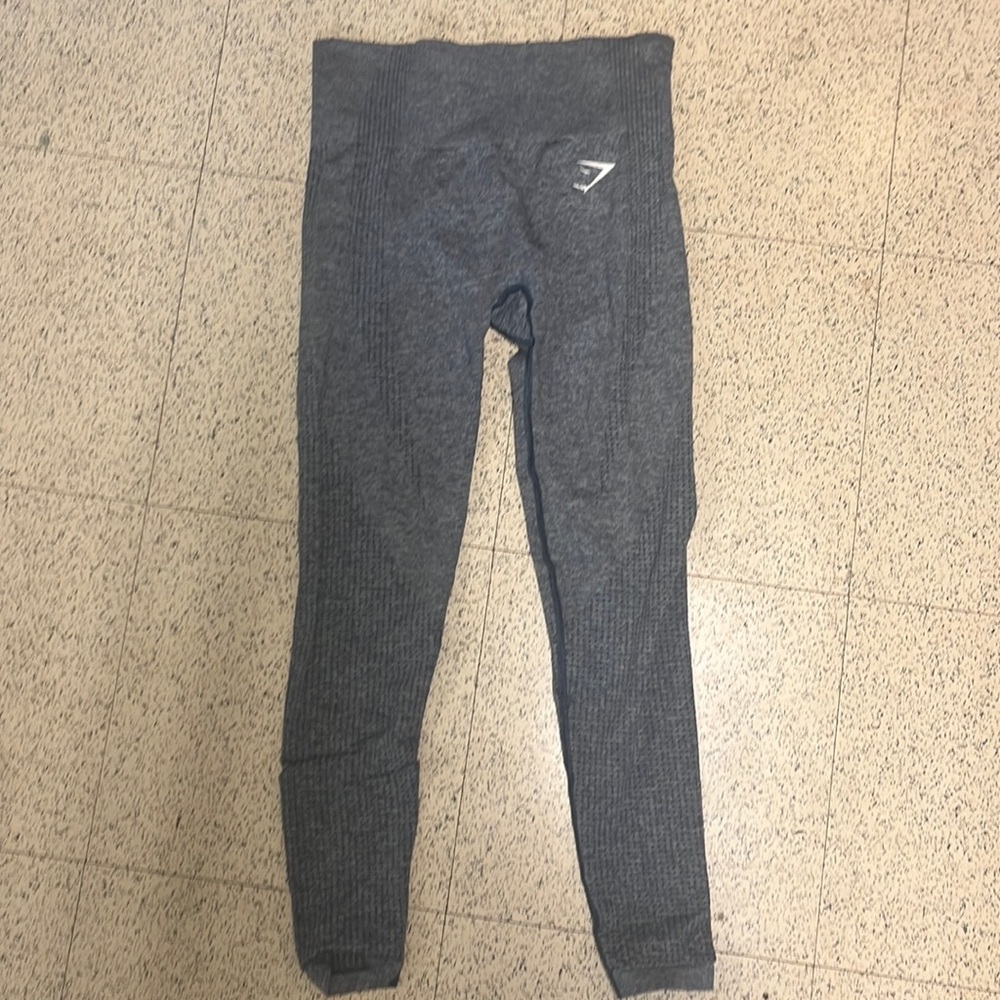 NEW Gymshark Vital Seamless Blue Marl Size S Full Length Leggings.